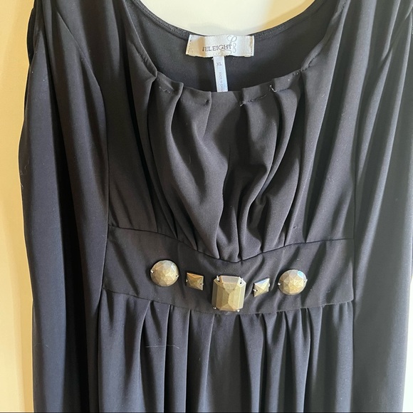 Black Sleeveless Scoop Neck Level Eight Cocktail Dress, Size XL - Picture 2 of 6